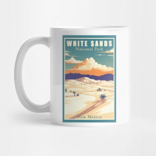 White Sands National Park Travel Poster Mug